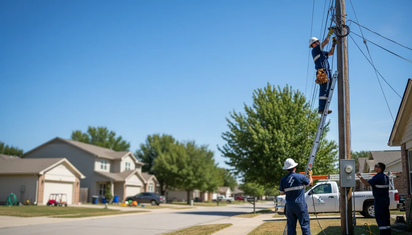 Residential electrician providing installation services in Great Valley, NY